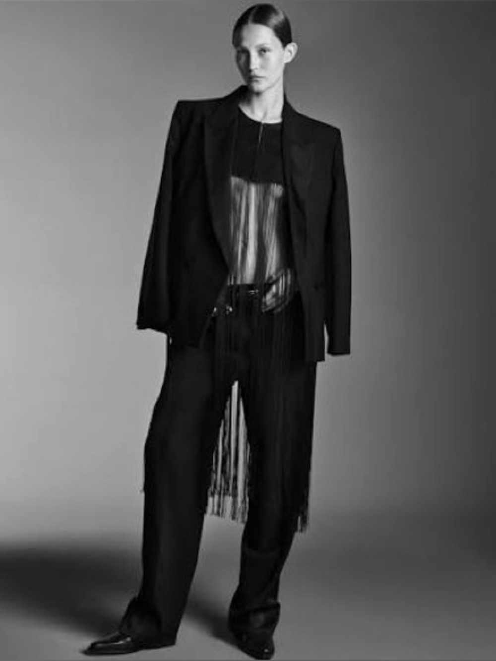COS Fringed Cape - Picture 3 of 9
